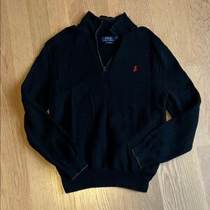 Polo by Ralph Lauren Black Zip-Up Sweater